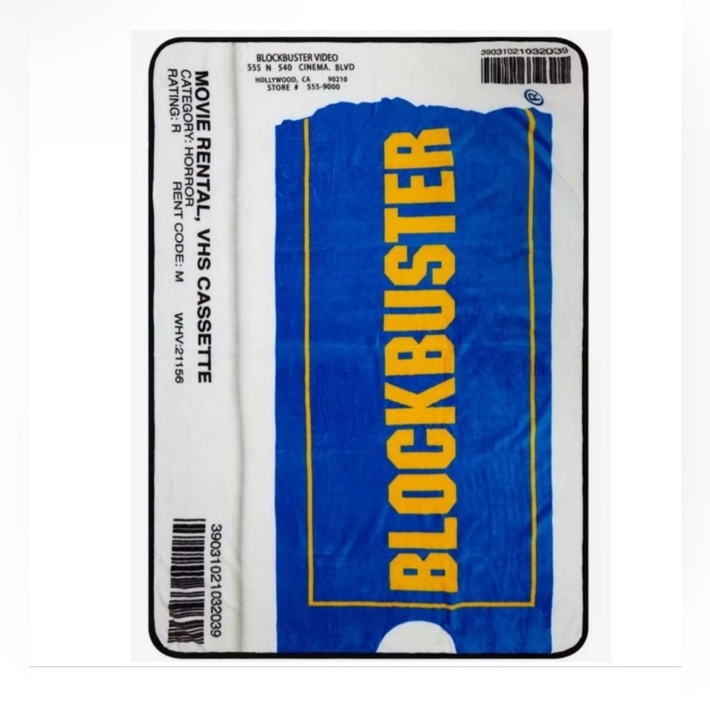 RARE‎ Blockbuster Blanket Throw NWT